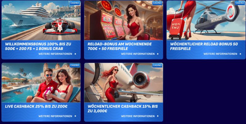 Wonaco Deutschland: Die besten Boni und Freispiele für deine Slots-Komfortzone